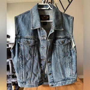 Harley Davidson jean vest - Size L